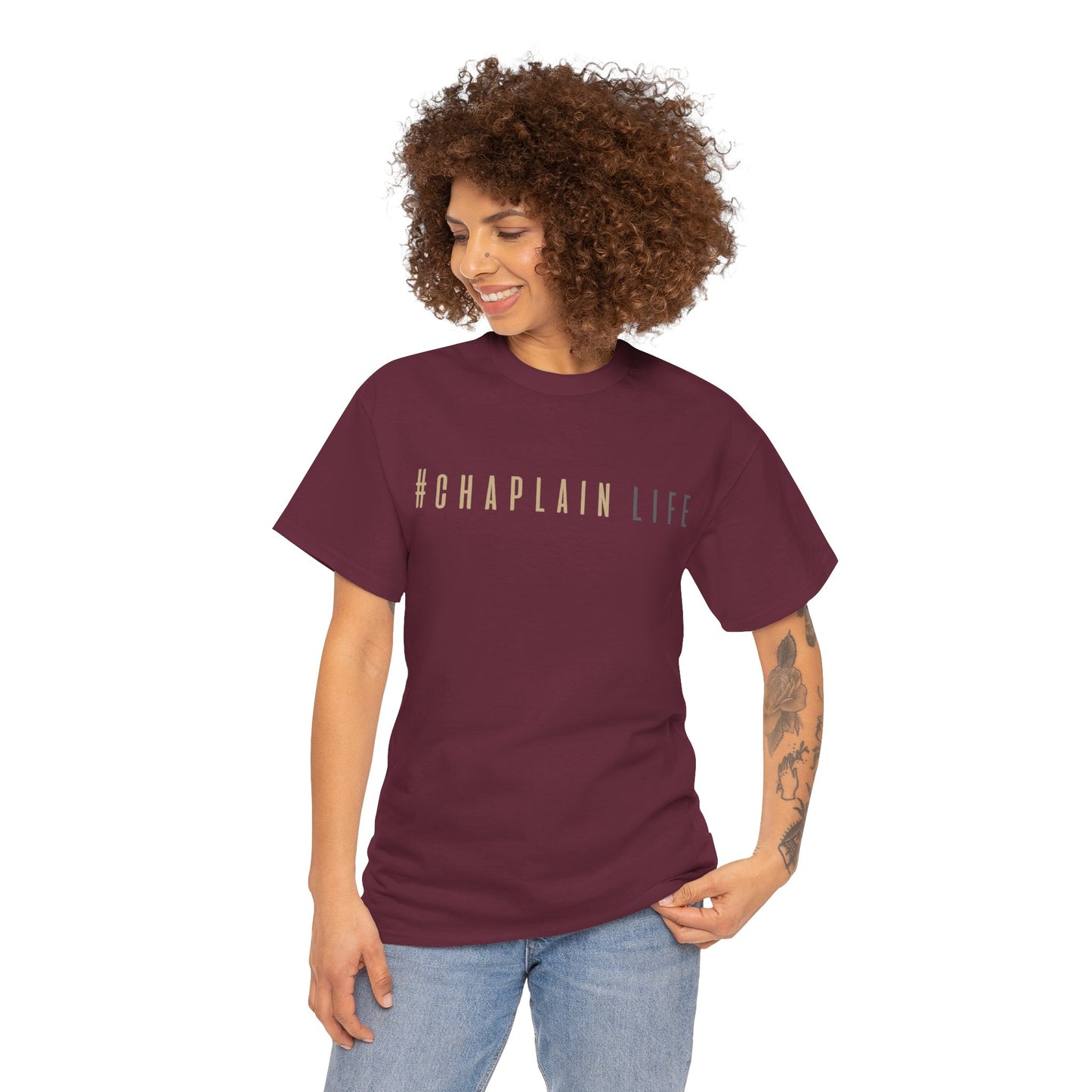 #Chaplain Life Hashtag Tee 1  by Chaplain Life®